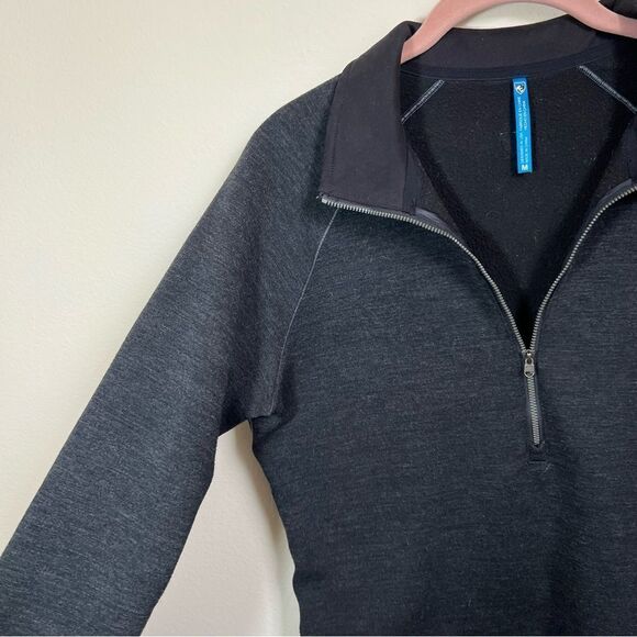 Kuhl Women’s Dark Gray Wool Blend Quarter Zip Medium - Picture 4 of 12